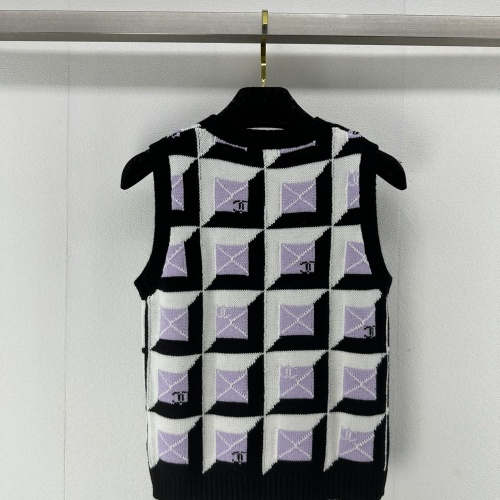 Replica Chanel T-Shirts Sleeveless For Women #1237742 $92.00 USD for Wholesale