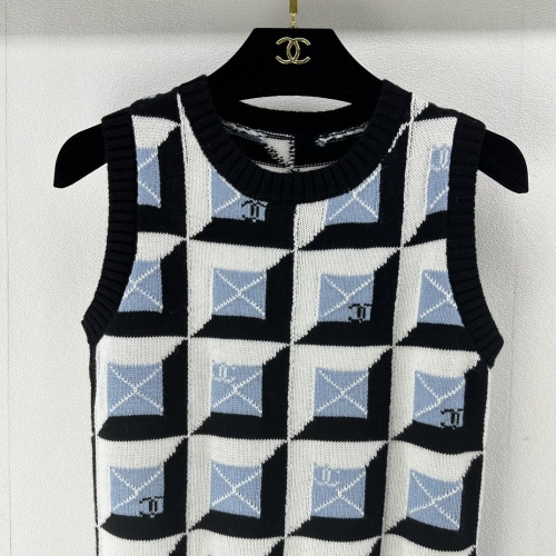 Replica Chanel T-Shirts Sleeveless For Women #1237743 $92.00 USD for Wholesale