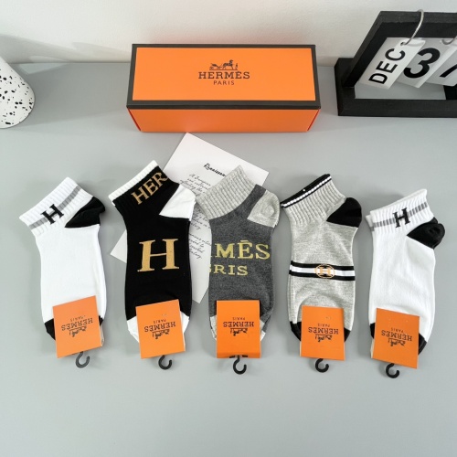 Hermes Socks #1237748 $27.00 USD, Wholesale Replica Hermes Socks