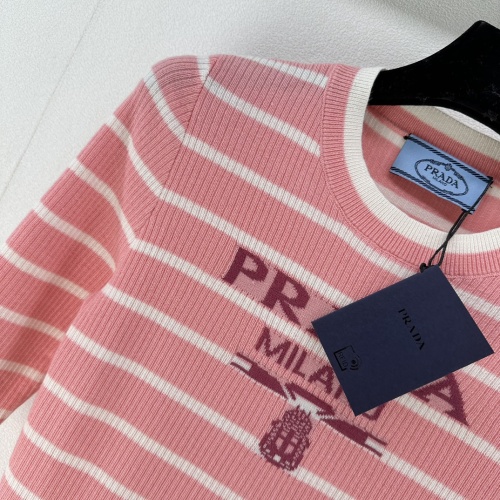 Replica Prada T-Shirts Short Sleeved For Women #1237749 $76.00 USD for Wholesale