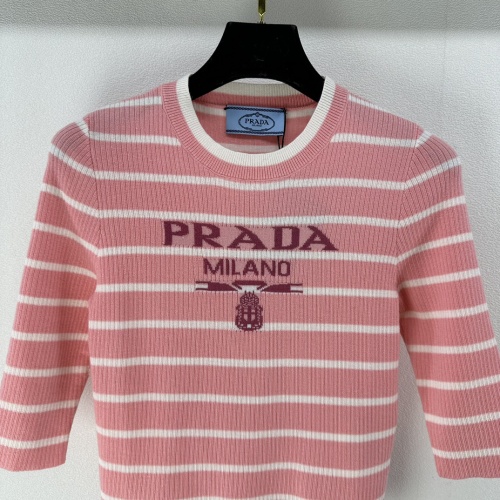 Replica Prada T-Shirts Short Sleeved For Women #1237749 $76.00 USD for Wholesale