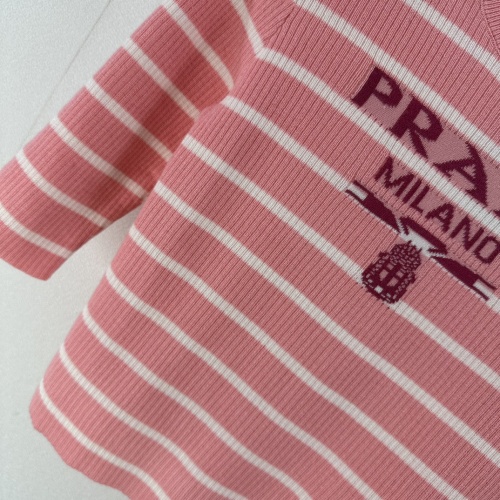 Replica Prada T-Shirts Short Sleeved For Women #1237749 $76.00 USD for Wholesale