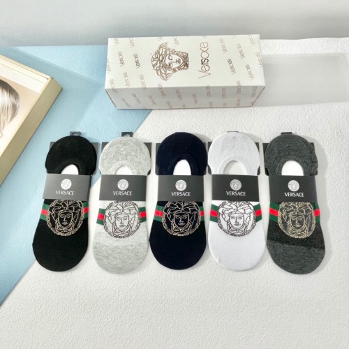 Versace Socks #1237750 $27.00 USD, Wholesale Replica Versace Socks