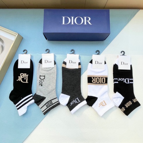 Replica Christian Dior Socks #1237762 $27.00 USD for Wholesale