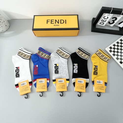 Fendi Socks #1237764 $27.00 USD, Wholesale Replica Fendi Socks