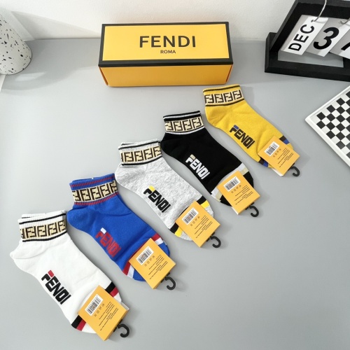 Replica Fendi Socks #1237764 $27.00 USD for Wholesale