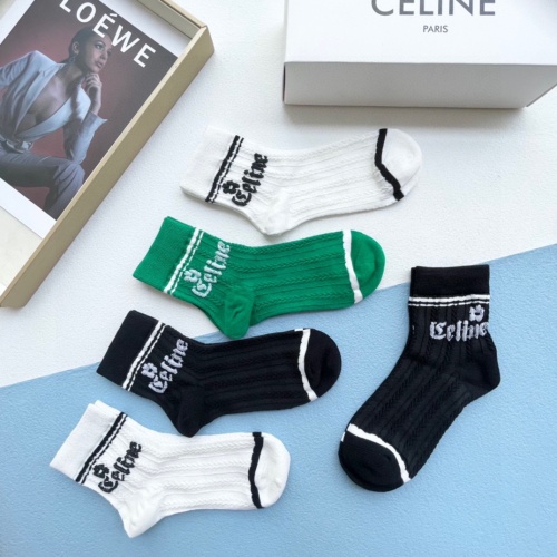 Replica Celine Socks #1237774 $27.00 USD for Wholesale