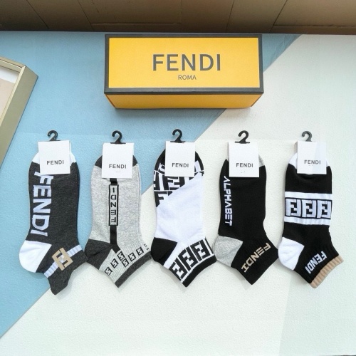 Replica Fendi Socks #1237785 $27.00 USD for Wholesale