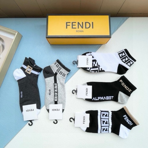 Replica Fendi Socks #1237785 $27.00 USD for Wholesale