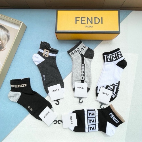 Replica Fendi Socks #1237785 $27.00 USD for Wholesale