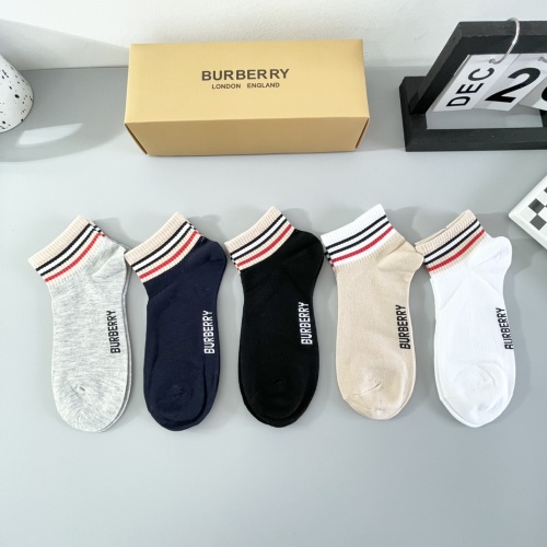 Burberry Socks #1237793 $27.00 USD, Wholesale Replica Burberry Socks