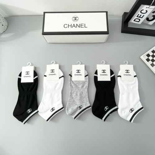 Replica Chanel Socks For Women #1237832 $27.00 USD for Wholesale