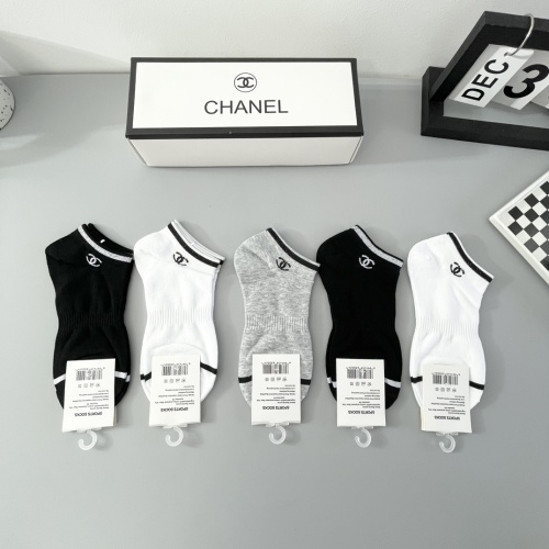 Replica Chanel Socks For Women #1237832 $27.00 USD for Wholesale