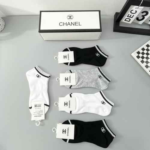 Replica Chanel Socks For Women #1237832 $27.00 USD for Wholesale