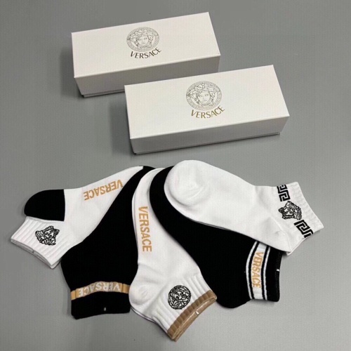 Replica Versace Socks For Men #1237838 $27.00 USD for Wholesale