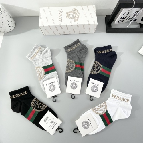 Replica Versace Socks For Men #1238059 $27.00 USD for Wholesale