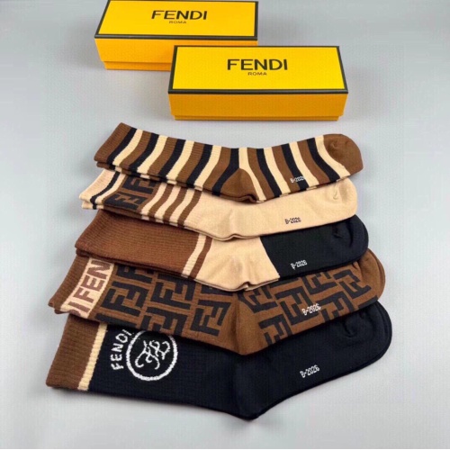 Replica Fendi Socks #1238064 $29.00 USD for Wholesale