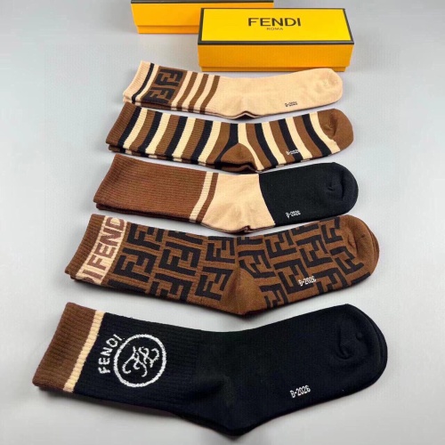 Replica Fendi Socks #1238064 $29.00 USD for Wholesale