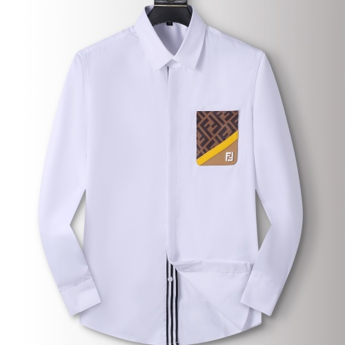 Fendi Shirts Long Sleeved For Men #1238224 $40.00 USD, Wholesale Replica Fendi Shirts