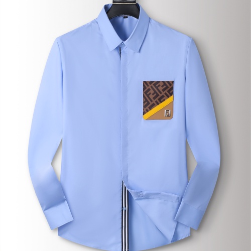 Fendi Shirts Long Sleeved For Men #1238225 $40.00 USD, Wholesale Replica Fendi Shirts