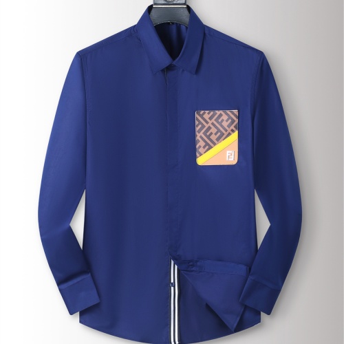 Fendi Shirts Long Sleeved For Men #1238226 $40.00 USD, Wholesale Replica Fendi Shirts