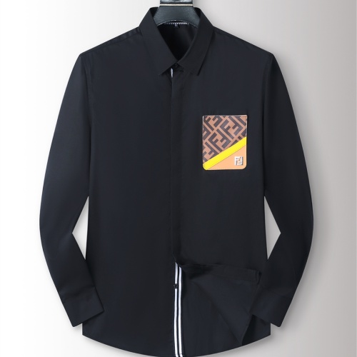 Fendi Shirts Long Sleeved For Men #1238227 $40.00 USD, Wholesale Replica Fendi Shirts