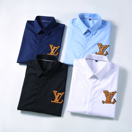 Replica Louis Vuitton LV Shirts Long Sleeved For Men #1238228 $40.00 USD for Wholesale