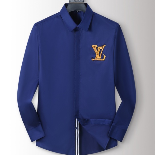 Louis Vuitton LV Shirts Long Sleeved For Men #1238238 $40.00 USD, Wholesale Replica Louis Vuitton LV Shirts