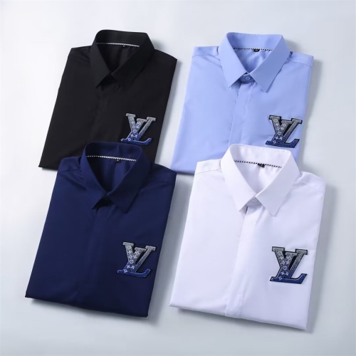 Replica Louis Vuitton LV Shirts Long Sleeved For Men #1238280 $40.00 USD for Wholesale