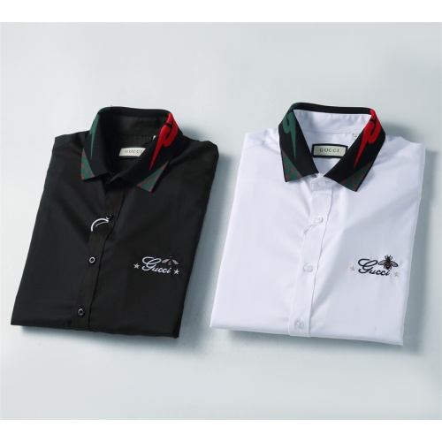 Replica Gucci Shirts Long Sleeved For Men #1238286 $41.00 USD for Wholesale