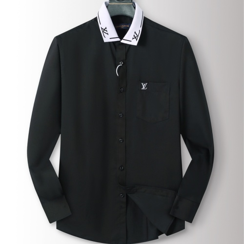 Louis Vuitton LV Shirts Long Sleeved For Men #1238293 $41.00 USD, Wholesale Replica Louis Vuitton LV Shirts