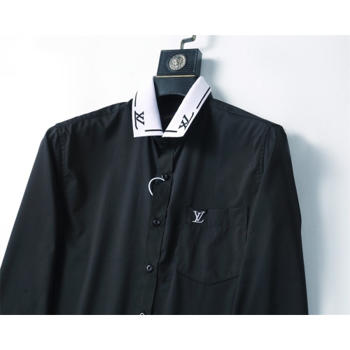 Replica Louis Vuitton LV Shirts Long Sleeved For Men #1238293 $41.00 USD for Wholesale