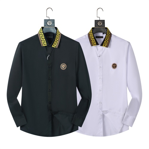 Replica Versace Shirts Long Sleeved For Men #1238294 $41.00 USD for Wholesale