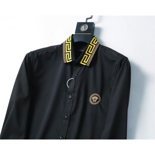 Replica Versace Shirts Long Sleeved For Men #1238295 $41.00 USD for Wholesale