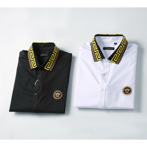 Replica Versace Shirts Long Sleeved For Men #1238295 $41.00 USD for Wholesale