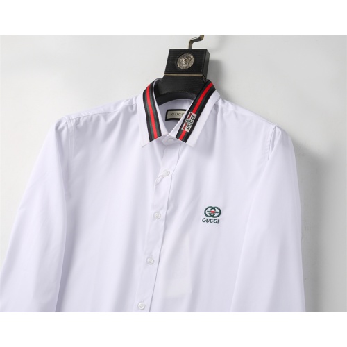 Replica Gucci Shirts Long Sleeved For Men #1238298 $41.00 USD for Wholesale