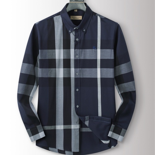 Burberry Shirts Long Sleeved For Men #1238309 $34.00 USD, Wholesale Replica Burberry Shirts