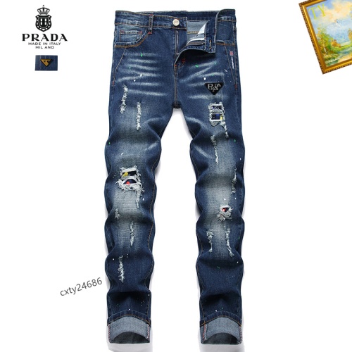 Prada Jeans For Men #1238336 $48.00 USD, Wholesale Replica Prada Jeans