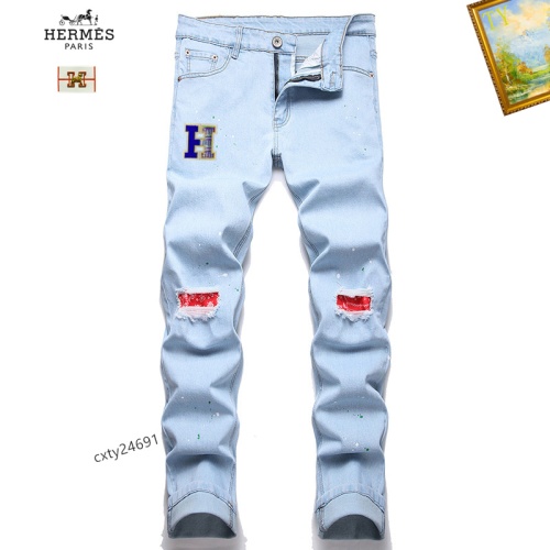 Hermes Jeans For Men #1238339 $48.00 USD, Wholesale Replica Hermes Jeans