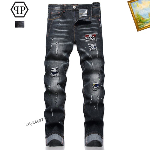 Philipp Plein PP Jeans For Men #1238341 $48.00 USD, Wholesale Replica Philipp Plein PP Jeans