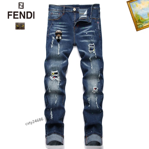 Fendi Jeans For Men #1238342 $48.00 USD, Wholesale Replica Fendi Jeans