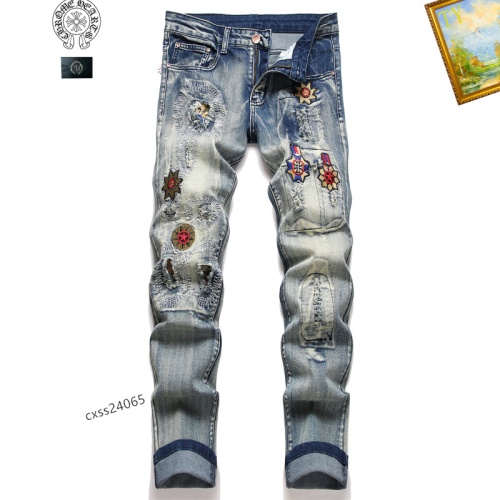 Chrome Hearts Jeans For Men #1238360 $48.00 USD, Wholesale Replica Chrome Hearts Jeans