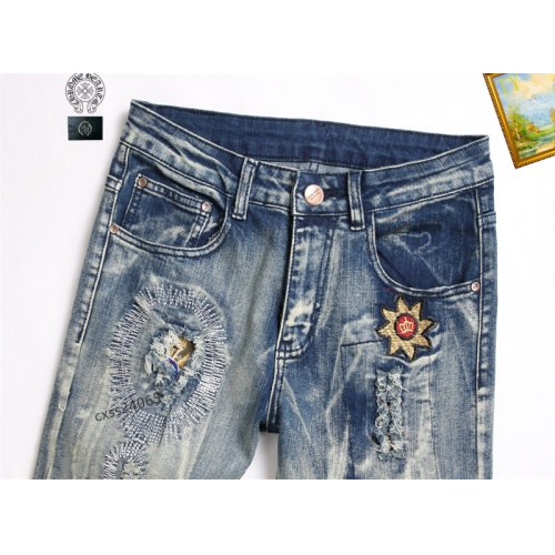 Replica Chrome Hearts Jeans For Men #1238360 $48.00 USD for Wholesale