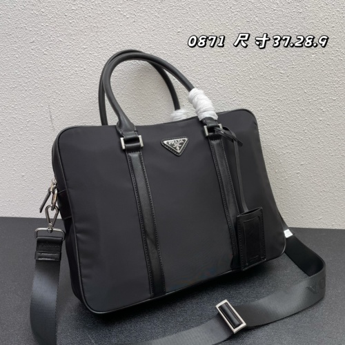 Replica Prada AAA Man Handbags #1238416 $96.00 USD for Wholesale