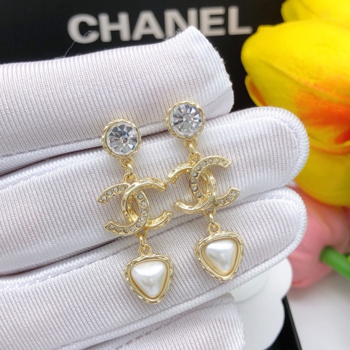 Replica Chanel Earrings For Women #1238485 $27.00 USD for Wholesale