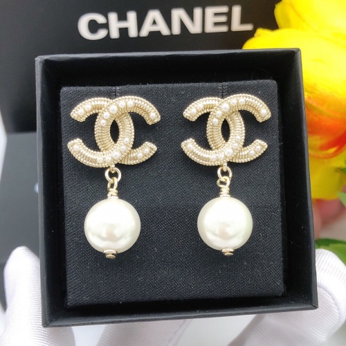 Chanel Earrings For Women #1238487 $27.00 USD, Wholesale Replica Chanel Earrings