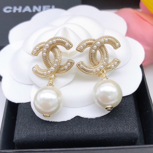 Replica Chanel Earrings For Women #1238487 $27.00 USD for Wholesale