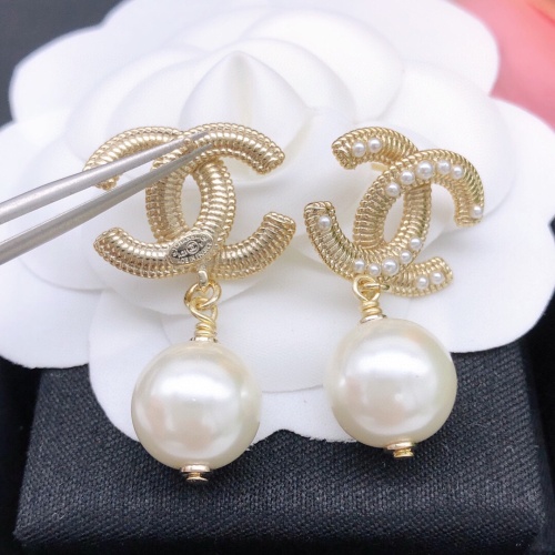 Replica Chanel Earrings For Women #1238487 $27.00 USD for Wholesale