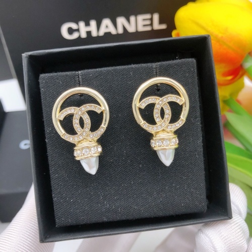 Replica Chanel Earrings For Women #1238558 $27.00 USD for Wholesale