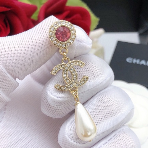 Replica Chanel Earrings For Women #1238563 $29.00 USD for Wholesale